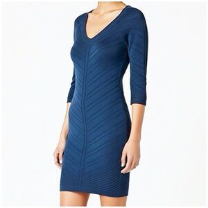 Bebe Bodycon Textured Mini Dress XS